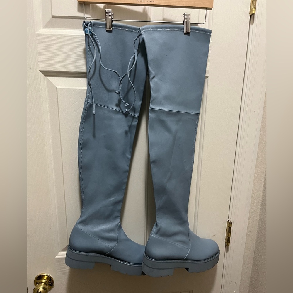 Stuart Weitzman women over the knee leather boots .New